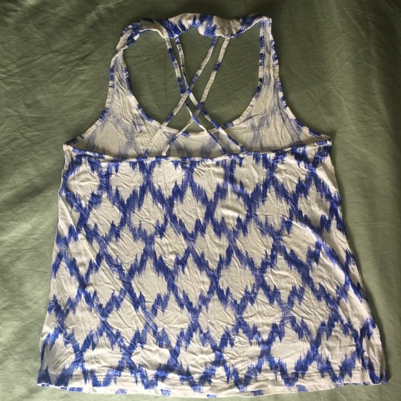 Forever 21 Patterned Tank w Criss-Cross Back - Picture 2 of 3